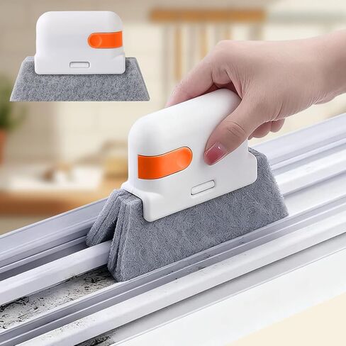 1 PCS Cleaning Brush Universal Window Track, Dust and Dirt Remover for Window Tracks, Rails and Corners,White in Saudi Arabia