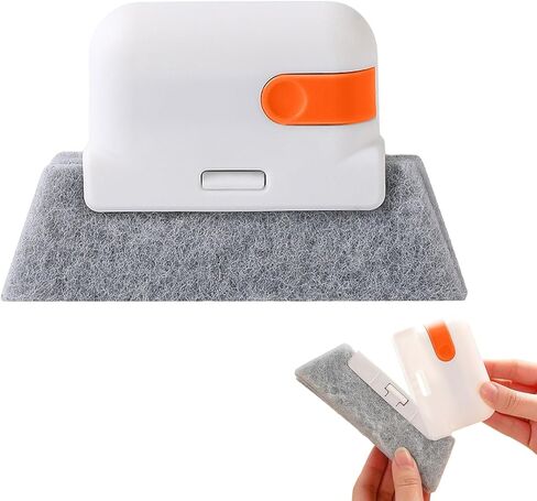 1 PCS Cleaning Brush Universal Window Track, Dust and Dirt Remover for Window Tracks, Rails and Corners,White in Saudi Arabia