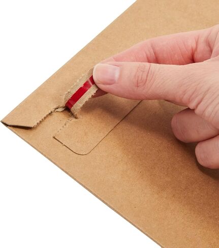 Juvale 25-Pack Brown Rigid Mailers That Stay Flat 13x18, Bulk Kraft Paper Sturdy Cardboard Envelopes, 450 GSM for Shipping Photos, Packing Documents, Gift Cards, CDs, Art Prints in Saudi Arabia