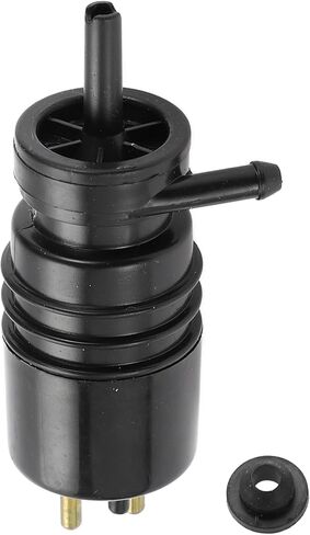 Windshield Washer Pump No.A2028690021 - Car Front Windshield Washer Fluid Pump - for Mercedes-Benz 560SL 1986-1989 Plastic Black with Grommet - 1 Pcs in Saudi Arabia