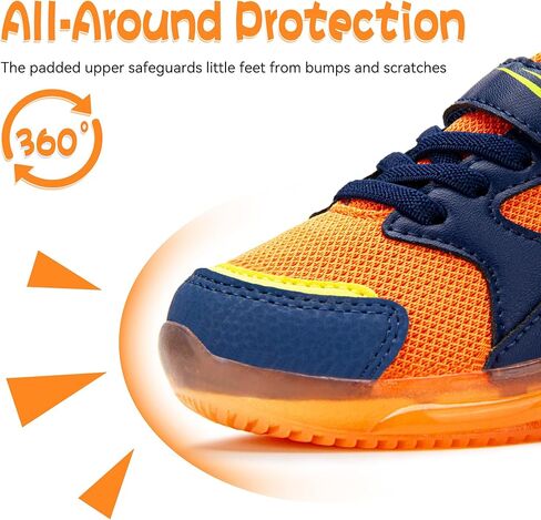 SKYWHEEL Boys Girls Sneakers Light up for Toddler Size 5 to Little Kids Size 2 in Kuwait