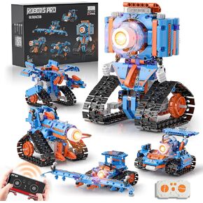 5in1 Robot Building Kits for Kids 6-12, APP & Remote Control STEM Robot Building Toys for Kids Science Learning, Technic Coding Tank Truck Stem Building Sets, Erector Set for Boys Girls Xmas Gifts in Saudi Arabia