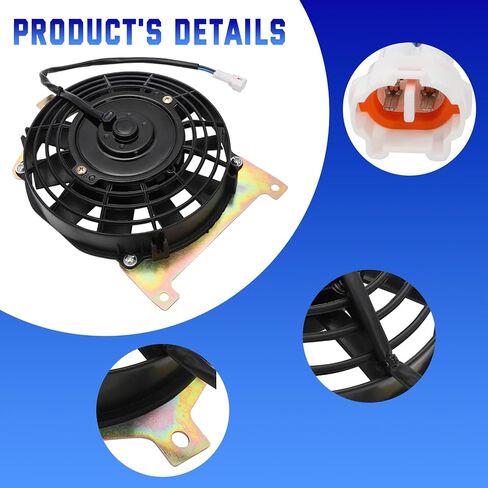Electric Radiator Cooling Fans Motor for Yamaha Grizzly 660 4X4 YFM660F 2002-2008, Radiator Fan Motor Replaces for 5KM-12405-00-00 in Kuwait