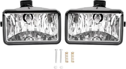 HECASA Pair Fog Lights Compatible with 2017-2020 Ford F250 F350 F450 F550 Super Duty Pickup Truck Front Bumper Fog Driving Lamp Clear Lens Driver & Passenger Side in Saudi Arabia