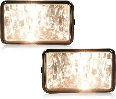 HECASA Pair Fog Lights Compatible with 2017-2020 Ford F250 F350 F450 F550 Super Duty Pickup Truck Front Bumper Fog Driving Lamp Clear Lens Driver & Passenger Side in Saudi Arabia