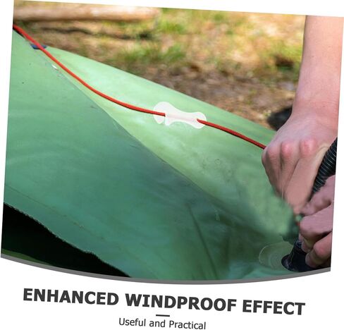 20pcs Glow Dark Guyline Rope Tensioners Anti-Slip Plastic Cord Adjusters for Outdoor Camping Tent Wind Stability Quick Night Visibility Lightweight Camping Accessories in Saudi Arabia