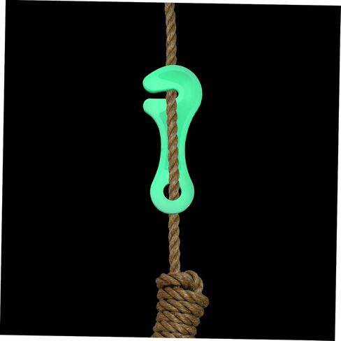 20pcs Glow Dark Guyline Rope Tensioners Anti-Slip Plastic Cord Adjusters for Outdoor Camping Tent Wind Stability Quick Night Visibility Lightweight Camping Accessories in Saudi Arabia