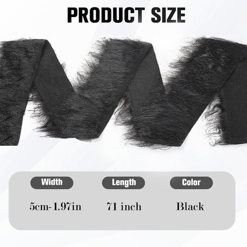 نسيج فرو صناعي، 2 × 71 بوصة نسيج فرو أبيض عيد الميلاد فراء صناعي تقليم شجرة عيد الميلاد متعرجة إكليل منفوش شرائط فراء حرفية غامضة لأزياء القزم التنكرية DIY الحرف اليدوية زينة عيد الميلاد الهالوين in Kuwait