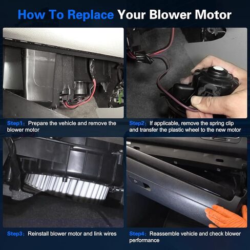 BDFHYK AC سخان منفاخ مروحة المحرك 700175 متوافق مع Nissan 2005-2021 Frontier 2005-2012 Pathfinder 2005-2015 Xterra، استبدال مجموعة محرك منفاخ HVAC لـ PM9282 27226-EA010 27226EA010 75882 in Saudi Arabia