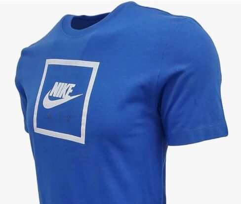Nike Sportswear Men's Graphic Short Sleeve T-Shirt (X-Large, Purple/Air Box Logo) in Saudi Arabia