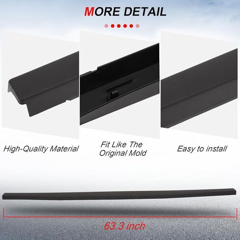 CCIYU cciyu Tailgate Cap Molding FO1904106 Fit for 2005-2008 for Ford for F150 Stylesside, 2006-2008 for Lincoln Mark LT Top Rear Tailgate Moulding Trim in Saudi Arabia