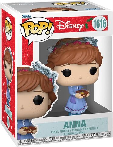 فانكو بوب! ديزني: Princess Holiday - Anna - Frozen - مجسم من الفينيل قابل للتجميع - فكرة هدية - بضائع رسمية - ألعاب للأطفال والكبار - محبو Disney/Pixar - نموذج مجسم لهواة الجمع والعرض in Saudi Arabia