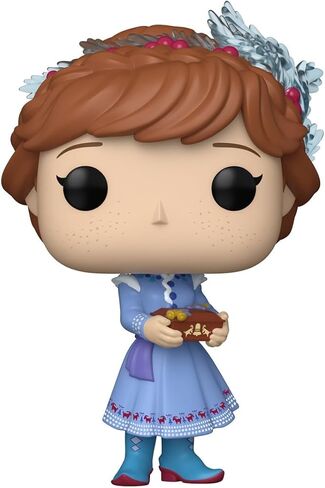 فانكو بوب! ديزني: Princess Holiday - Anna - Frozen - مجسم من الفينيل قابل للتجميع - فكرة هدية - بضائع رسمية - ألعاب للأطفال والكبار - محبو Disney/Pixar - نموذج مجسم لهواة الجمع والعرض in Saudi Arabia