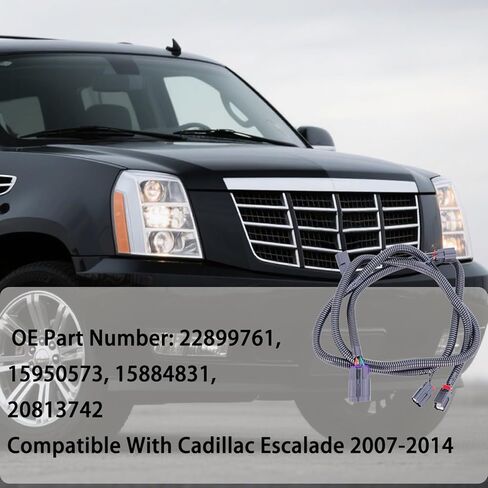 2M Upgraded Rear Back Up Sensor Wire Harness Fits for Chevy Suburban Tahoe Cadillac Escalade GMC Yukon 2007-2014 Replaces 22899761 in Kuwait
