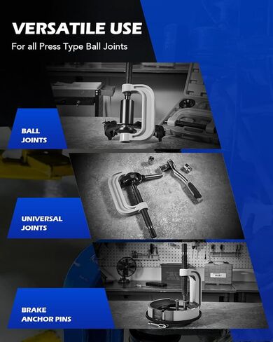 Orion Motor Tech Master Ball Joint Press Kit, 23pc Ball Joint Press & U Joint Removal Kit with Sockets and Universal Adapters, Heavy Duty Ball Joint Tool Set in Saudi Arabia