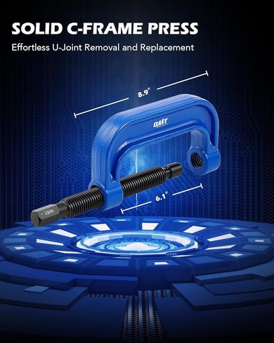 Orion Motor Tech Master Ball Joint Press Kit, 23pc Ball Joint Press & U Joint Removal Kit with Sockets and Universal Adapters, Heavy Duty Ball Joint Tool Set in Saudi Arabia