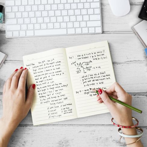 Mifuner A5 دفتر يوميات ورقي مسطر، 5.8x8.3 بوصة دفاتر ملاحظات ورقية مسطرة واسعة للعمل، 60 ورقة (120 صفحة) دفاتر ملاحظات مبطنة، نمط متنوع من تصميمات الأغطية الناعمة المفكرة المسطرة. محارة in Kuwait