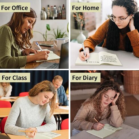 Mifuner A5 دفتر يوميات ورقي مسطر، 5.8x8.3 بوصة دفاتر ملاحظات ورقية مسطرة واسعة للعمل، 60 ورقة (120 صفحة) دفاتر ملاحظات مبطنة، نمط متنوع من تصميمات الأغطية الناعمة المفكرة المسطرة. محارة in Kuwait