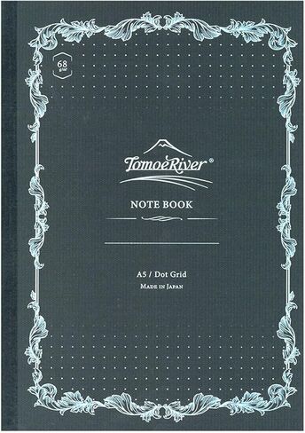 SAKAE テ ク ニ カ ル ペ ー パ ، Tomoe River FP 68 GSM Notebook، 5.85 بوصة × 8.27 بوصة (A5)، 160 صفحة (80 ورقة)، 5 مم منقط، أبيض (SR-A5NB-LD68) in Kuwait