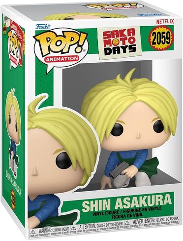 Funko Pop! Animation: Sakamoto Days - Shin Asakura - Collectable Vinyl Figure - Gift Idea - Official Merchandise - Toys for Kids & Adults - Anime Fans - Model Figure for Collectors and Display in Saudi Arabia