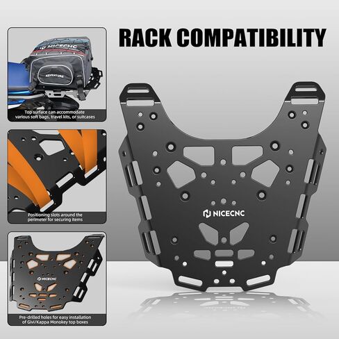 NICECNC Rear Luggage Rack Kit Compatible with Honda CRF1100L Africa Twin 2022-2023, CRF1100L Africa Twin Adventure Sports 2022-2023 in Saudi Arabia
