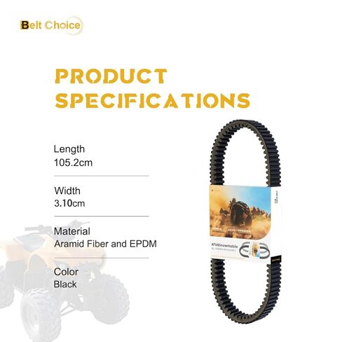 Drive Belt 19G3982, Aramid Cord, 3211113 3211091 ATV UTV Drive Belt Compatible with Polaris Sportsman 450 500 700 800 570, Polaris Ranger 500 and RZR 800 in Saudi Arabia