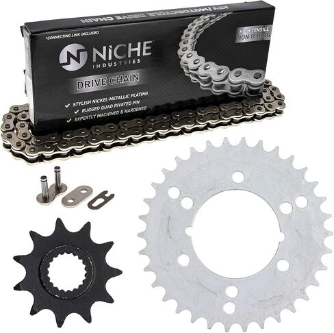 NICHE Drive Sprocket Chain Combo for Polaris Sportsman 400L 4x4 W938039 Front 11 Rear 34 Tooth 520NZ Standard 64 Links in Saudi Arabia