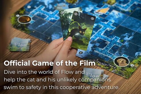 Flow: The Official Cooperative Board Game | Strategy Game for 1–4 Players Ages 8+ | Based on The Award-Winning Animated Film | Family & Solo Play | Survive The Flood, Rescue Allies in Saudi Arabia