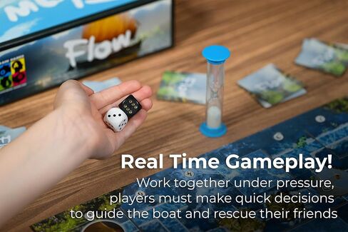 Flow: The Official Cooperative Board Game | Strategy Game for 1–4 Players Ages 8+ | Based on The Award-Winning Animated Film | Family & Solo Play | Survive The Flood, Rescue Allies in Saudi Arabia