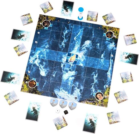 Flow: The Official Cooperative Board Game | Strategy Game for 1–4 Players Ages 8+ | Based on The Award-Winning Animated Film | Family & Solo Play | Survive The Flood, Rescue Allies in Saudi Arabia