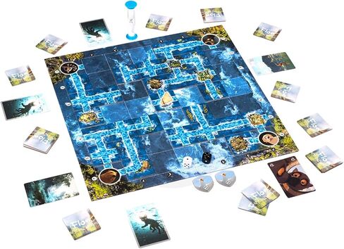 Flow: The Official Cooperative Board Game | Strategy Game for 1–4 Players Ages 8+ | Based on The Award-Winning Animated Film | Family & Solo Play | Survive The Flood, Rescue Allies in Saudi Arabia