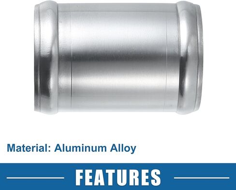 Car Adapter Joiner Pipe Universal 51mm 2.01" OD 76mm 2.99" Length Connector Tubing Adapter Aluminum Alloy Silver Tone in Saudi Arabia