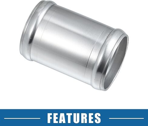Car Adapter Joiner Pipe Universal 51mm 2.01" OD 76mm 2.99" Length Connector Tubing Adapter Aluminum Alloy Silver Tone in Saudi Arabia