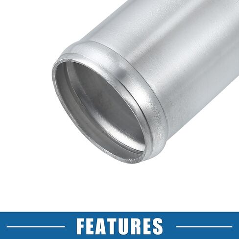 Car Adapter Joiner Pipe Universal 51mm 2.01" OD 76mm 2.99" Length Connector Tubing Adapter Aluminum Alloy Silver Tone in Saudi Arabia