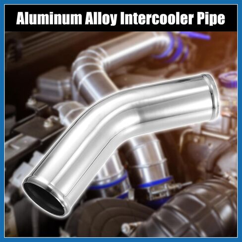 OD 70mm 2.75" Length 12" 300mm Aluminum Alloy Tube Intercooler Pipe 45 Degree Air Intake Tube Silver Tone for Car Item Replacement in Saudi Arabia