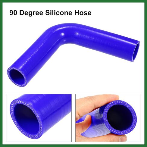 Motoforti 35mm 1.38" ID 90 Degree Elbow Silicone Reducer Hose Pipe Bend Turbo Water Intercooler Blue Long-lasting in Saudi Arabia