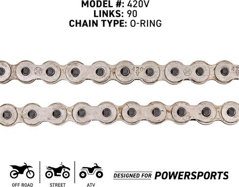 NICHE Drive Sprocket Chain Combo for Yamaha TTR110E Front 14 Rear 35 Tooth 420 X-Ring 90 Links in Kuwait