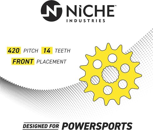 NICHE Drive Sprocket Chain Combo for Yamaha TTR110E Front 14 Rear 35 Tooth 420 X-Ring 90 Links in Kuwait