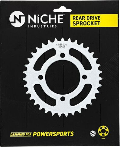 NICHE Drive Sprocket Chain Combo for Yamaha TTR110E Front 14 Rear 35 Tooth 420 X-Ring 90 Links in Kuwait