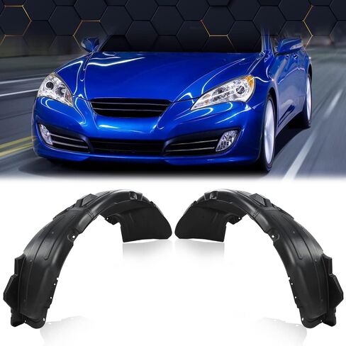 PIT66 Splash Shield Front Left & Right Compatible with Hyundai Genesis Coupe 2.0T Track 2010/Genesis Coupe 3.8 2010,2012/Genesis Coupe 3.8 R-Spec 2011-2012/Genesis Coupe 2010-2012 in Saudi Arabia