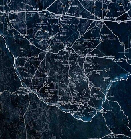 Stellar Texas Wall Map 39' W x 36" H (Paper) in Saudi Arabia
