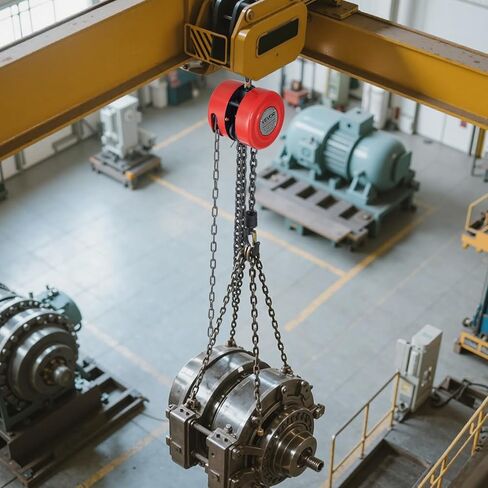 رافعة سلسلة يدوية VEVOR، كتلة سلسلة سعة 2200 رطل/1 طن، كتلة سلسلة يدوية رفع 10 أقدام/3 أمتار، رافعة يدوية مع هيكل فولاذي من الدرجة الصناعية لرفع جيد في النقل وورشة العمل، أسود in Kuwait