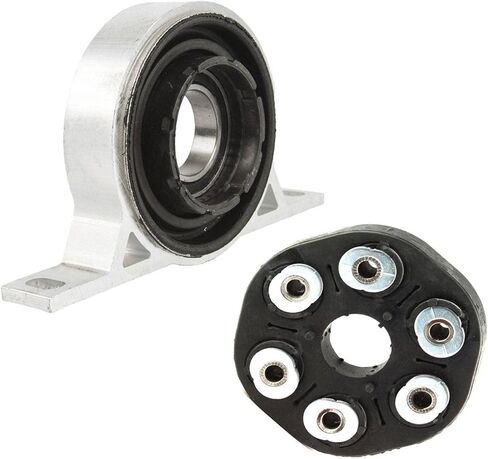 Driveshaft Flex Disc + Driveshaft CENTER Support Bearing Kit 26117542238, 26127521856, 26 11 7 542 238, 26 12 7 521 856 in Kuwait