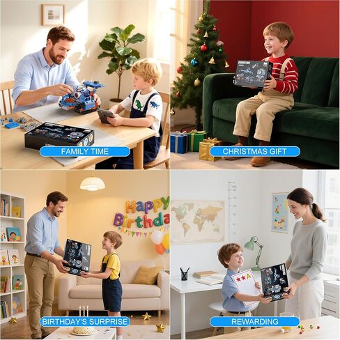 5in1 Robot Building Kits for Kids 6-12, APP & Remote Control STEM Robot Building Toys for Kids Science Learning, Technic Coding Tank Truck Stem Building Sets, Erector Set for Boys Girls Xmas Gifts in Saudi Arabia