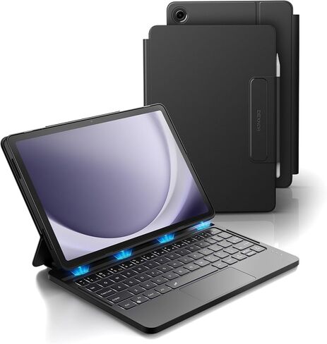 حافظة لوحة المفاتيح Dexnor لجهاز Samsung Galaxy Tab S6 Lite 10.4 بوصة مع لوحة مفاتيح مغناطيسية عائمة حامل ناتئ متعدد اللمس لوحة تتبع لاسلكية بإضاءة خلفية S حامل قلم لـ Tab S6 Lite 2024/2022/2020 in Kuwait