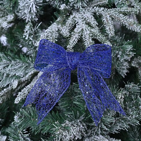 2.5 Inches Silver Mesh Glitter Wired Ribbon 10 Yards Mesh Sparkling Wired Ribbon for Christmas Tree Gift Wrapping Craft Wreath in Saudi Arabia