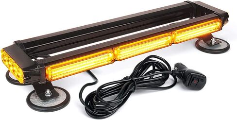 Xprite Amber COB LED على السطح ستروب وامض ضوء بار مزدوج الجانب 21 بوصة عالي الوضوح للتحذير من مخاطر الطوارئ منارة أضواء مع قاعدة مغناطيسية لمركبات السلامة وشاحنات السحب وسيارات الالتقاط ومحراث الثلج in Saudi Arabia