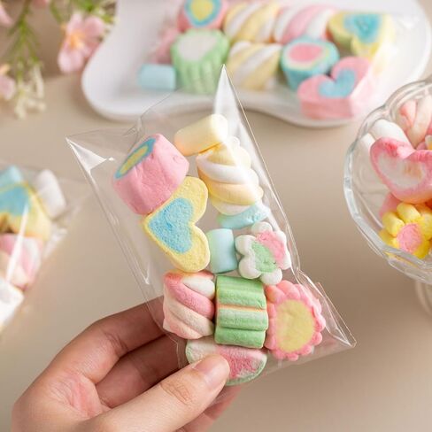 HIPOPBERRY Cookie Bags 200 Pcs 4×6 inches Cellophane Treat Bags for Packaging,Cookies,Gifts,Candy,Foods Clear Cellophane Bag and Plastic Self Adhesive Wrappers Candy Bag in Saudi Arabia