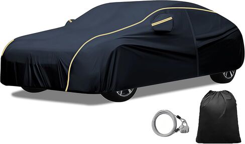 Full Car Cover Custom Fit for Lincoln Continental Sedan 2016-2020 Car Cover Waterproof Breathable丨Windproof Scratch Resistant Dustproof Close Fitting with Storage Bag in Saudi Arabia