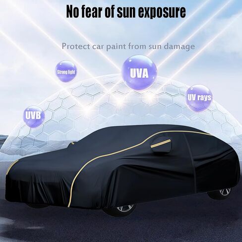 Full Car Cover Custom Fit for Lincoln Continental Sedan 2016-2020 Car Cover Waterproof Breathable丨Windproof Scratch Resistant Dustproof Close Fitting with Storage Bag in Saudi Arabia